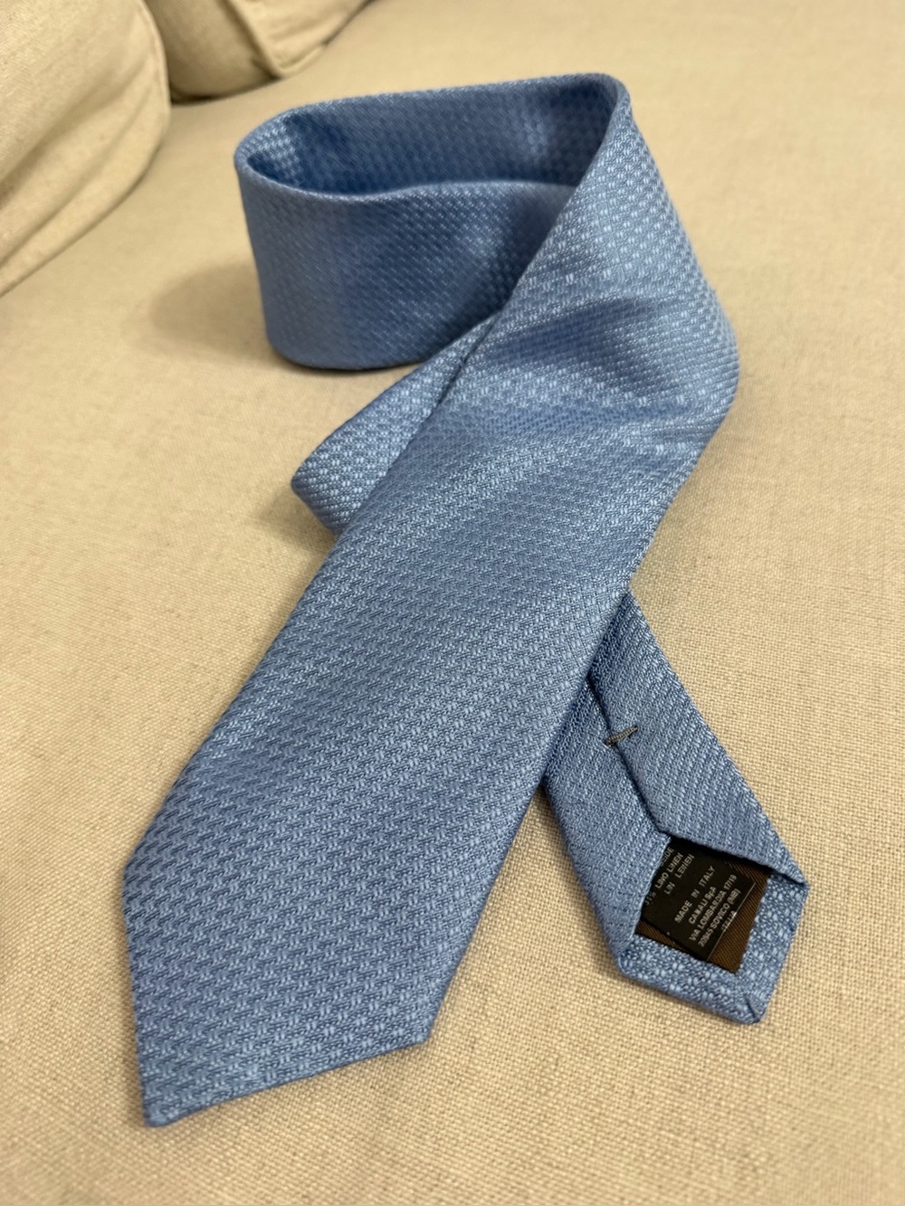Classic Canali Silk Light Blue Men's Tie